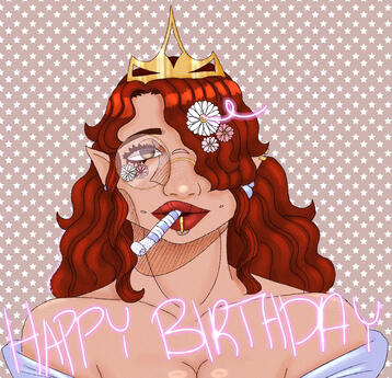 Queen Mae 1y Anniversary art (9/30/23)